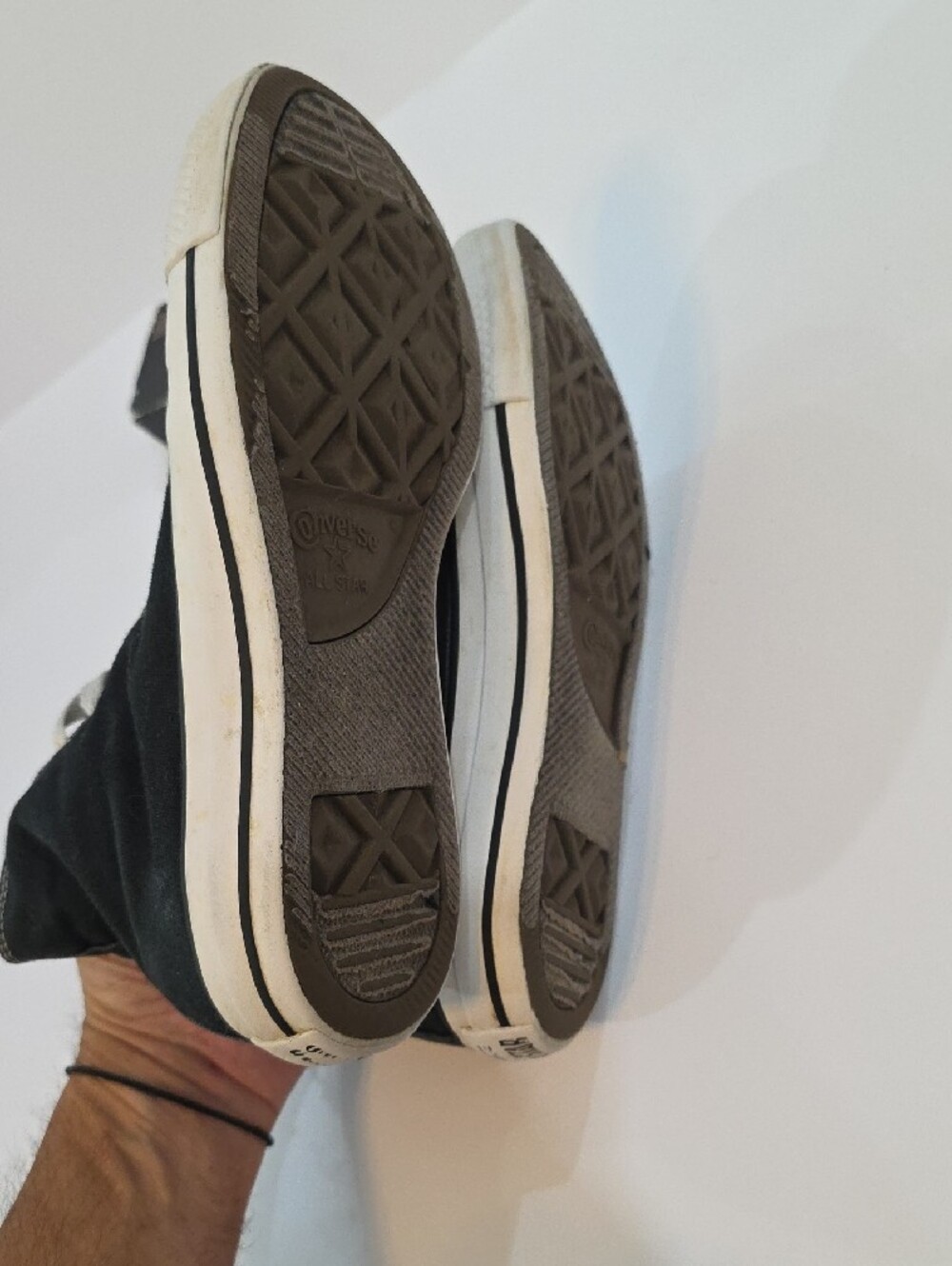 Converse All Star Women's Black High Top Sneakers with White Accents Size 8.5 - Picture 9 of 9